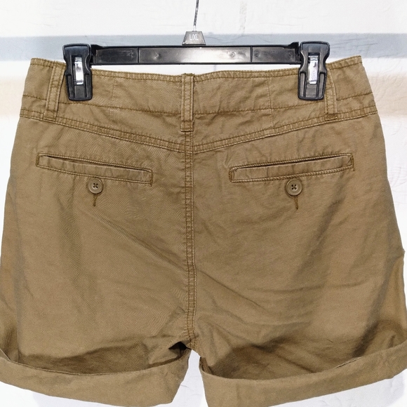 L.O.G.G. H&M Sz 6 Khaki Cargo Cuffed Shorts - Picture 6 of 9